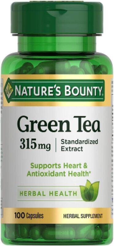 

Nature's Bounty Green Tea Capsules, 315mg, 100 Capsules