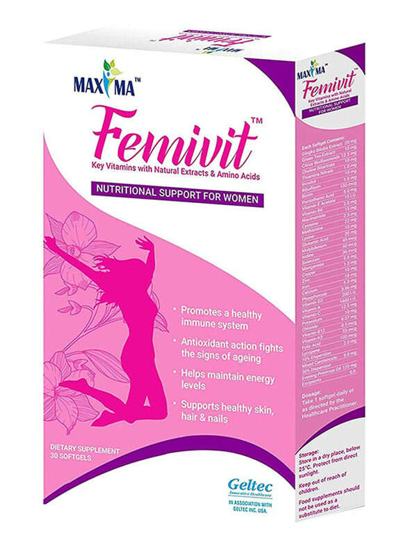 

Maxima Femivit Nutrional Support for Women, Pack of 2 x 15 Softgels