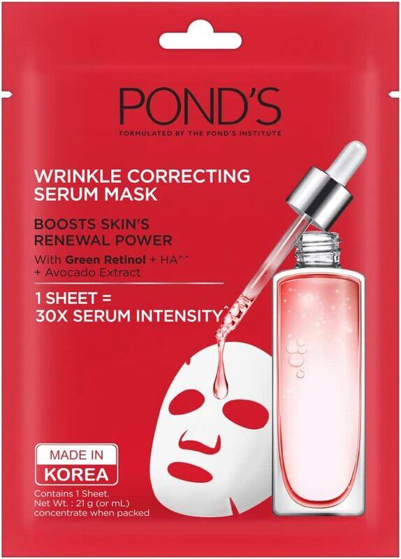 

Pond'S Wrinkle Correct Serum Face Mask, 21ml