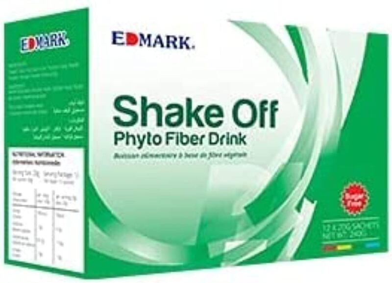 EDMARK Sugar Free Shake Off Phyto Fiber Drink, 12 Sachets