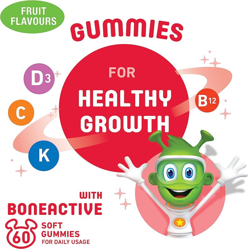 Martians Gummies for Healthy Growth With Boneactive, 60 Gummies