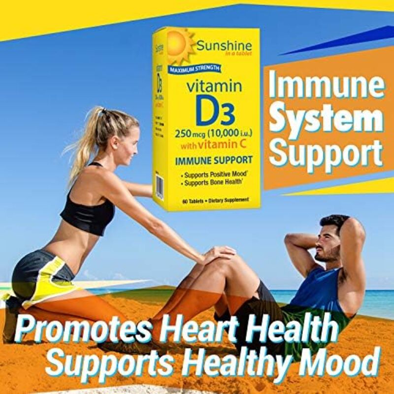 Sunshine Super Vitamin D 10000 Iu, 30 Tablets