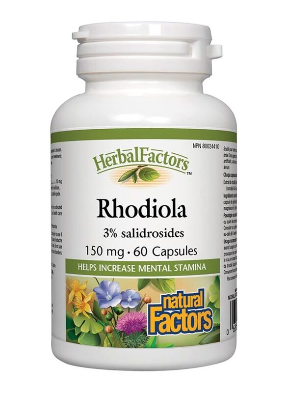 

Natural Factors Rhodiola, 150mg, 60 Capsules