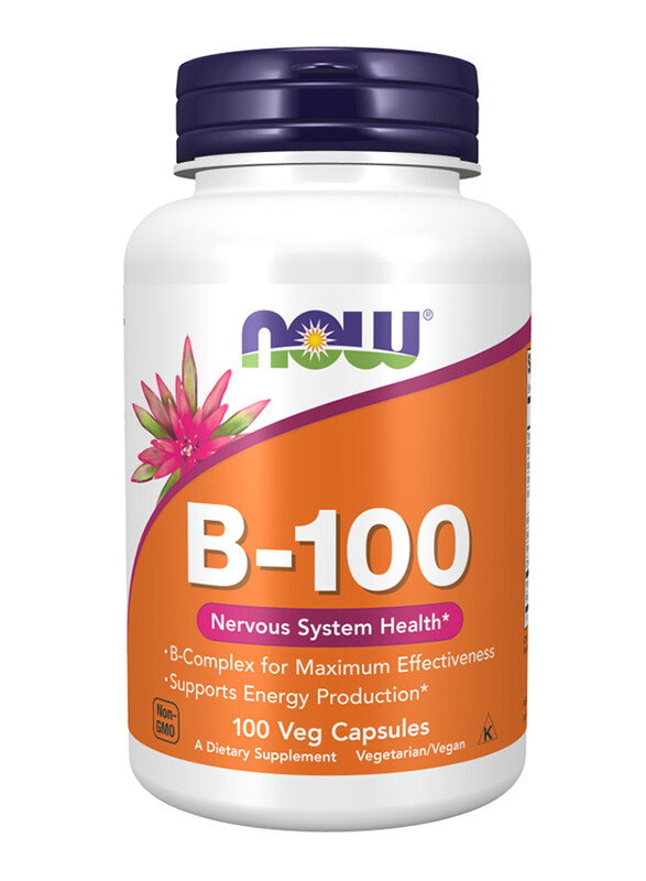 

Now Foods Vitamin B-100 Dietary Supplement, 100 Capsules