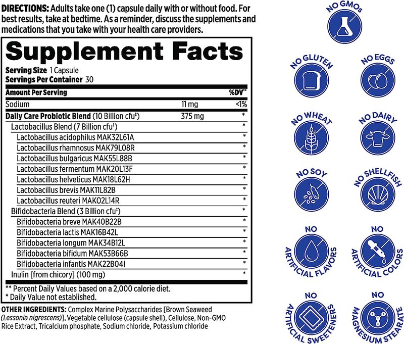 Probulin Daily Care Probiotic Capsules, 30 Capsules