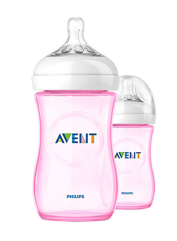 

Philips Avent 2 Piece Feeding Bottle Set, 260ml, Pink