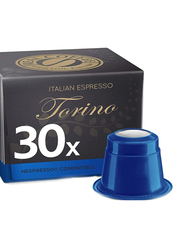 Real Coffee Italian Espresso Decaf Torino Nespresso Compatible Coffee, 30 Capsules