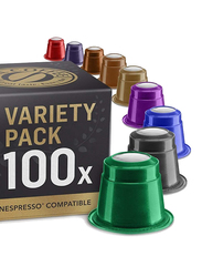 Real Coffee Nespresso Compatible Coffee, Variety Bundle, 10 Packs x 100 Capsules