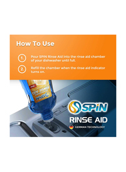 Spin Rinse Aid Dishwasher Liquid, 1000ml