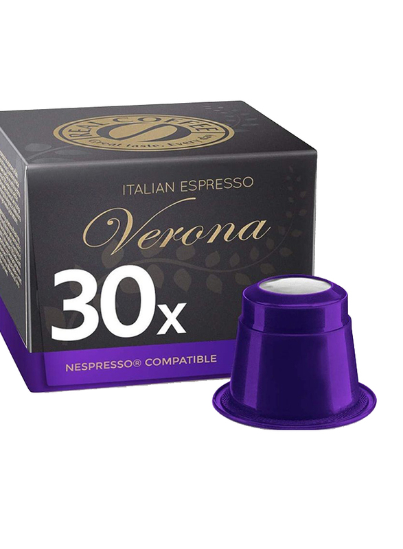 Real Coffee Italian Espresso Verona Nespresso Compatible Coffee, 30 Capsules