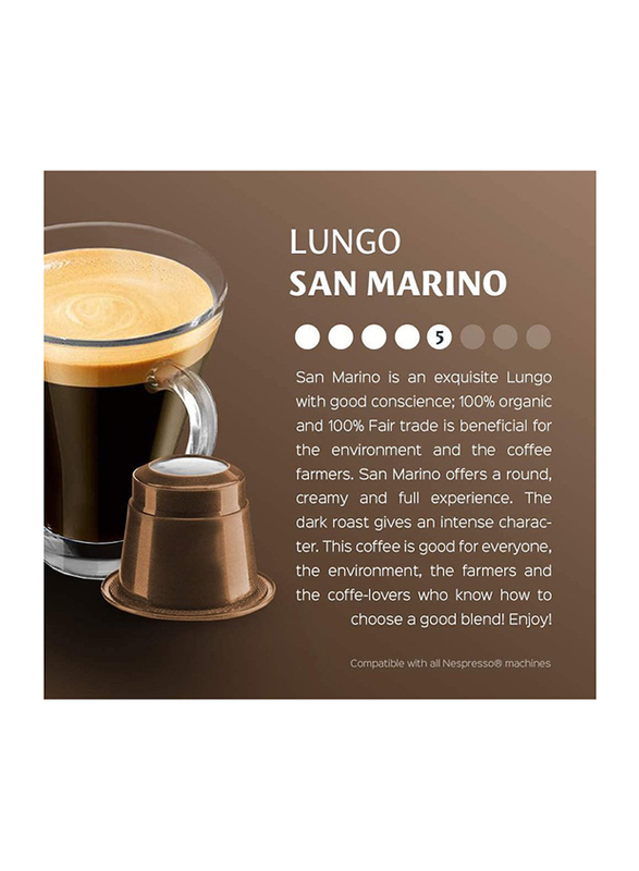 Real Coffee Italian Espresso San Marino Nespresso Compatible Coffee, 100 Capsules