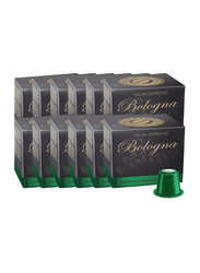 Real Coffee Bologna Italian Espresso Organic Nespresso Compatible Coffee Capsules, 12 Boxes x 10 Capsules