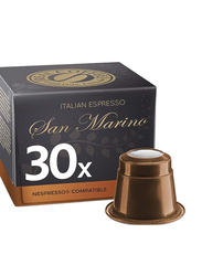 Real Coffee Italian Espresso Lungo San Marino Coffee, 30 Capsules