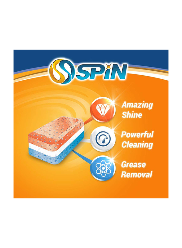 Spin All in 1 Formula Dishwasher Detergent Tablets, 3 Packs, 20g x 42 Tablets