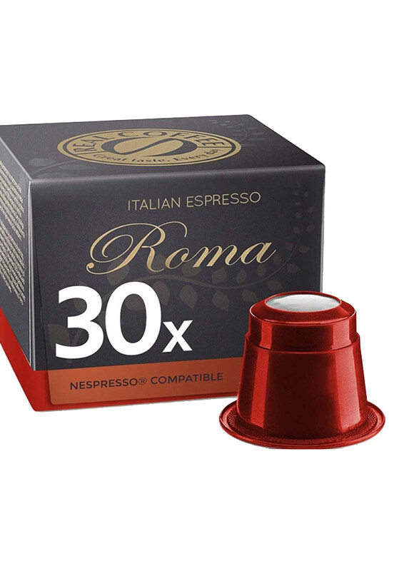 

Real Coffee Italian Espresso Roma Nespresso Compatible Coffee, 30 Capsules