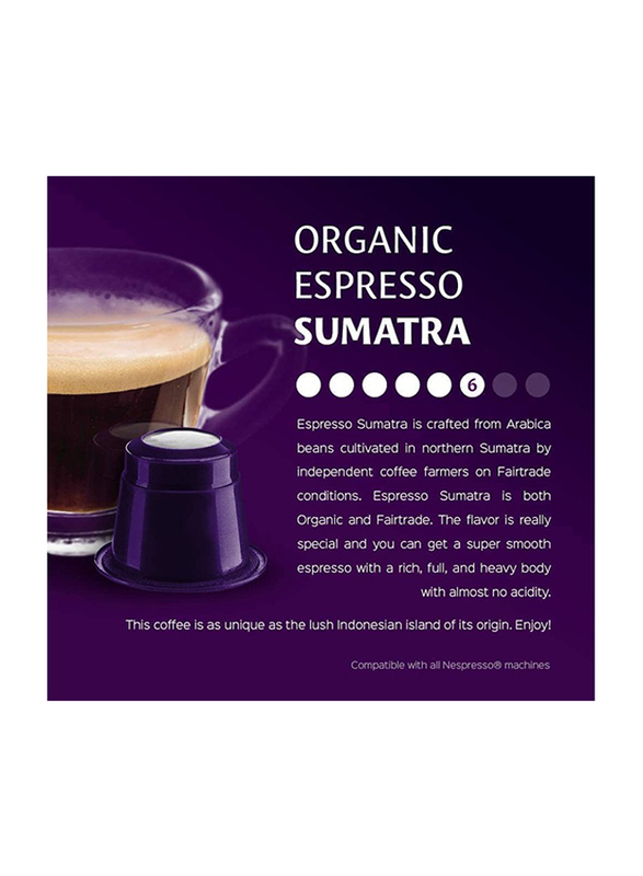 Real Coffee Organic Espresso Sumatra Coffee, 100 Capsules