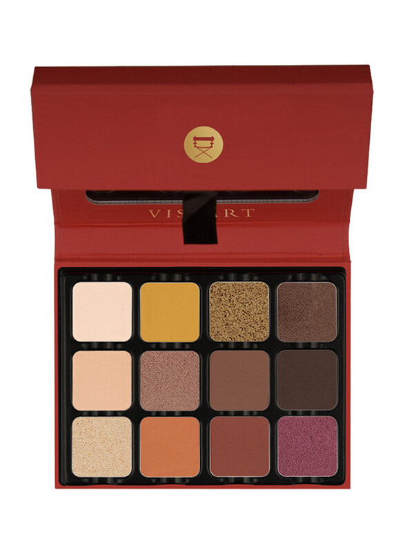 

Viseart 12 Color Warm Edit Eyeshadow, VED01, Multicolour