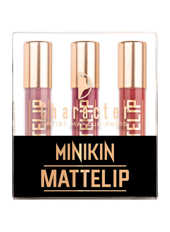 

Character Mini Lip Gloss Set, 3 Pieces, MK201, Multicolour