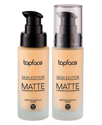 Topface Skin Editor Matte Long lasting Foundation Cream, PT465-07 Light Cream