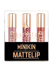 Character Mini Lip Gloss Set, 3 Pieces, MK201, Multicolour