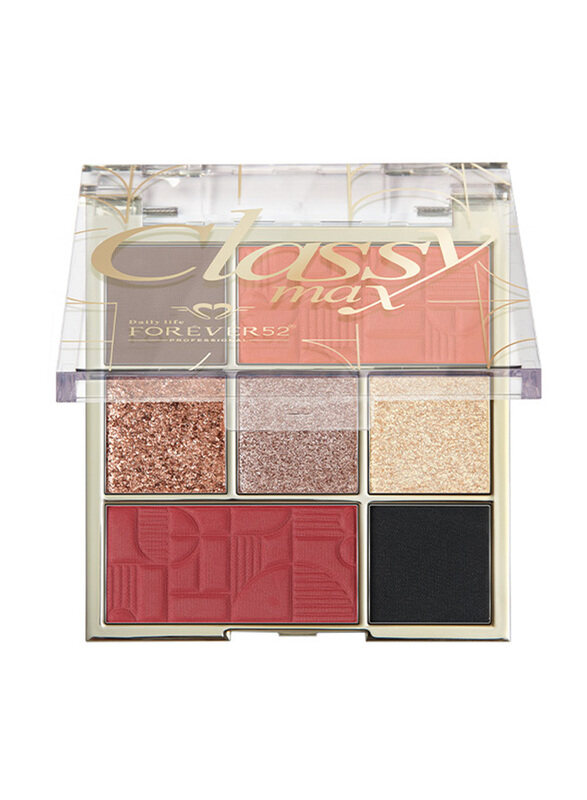 

Forever52 2-in-1 Classy Max 5 Color Eyeshadow Palette with 2 Color Blush, Multicolour