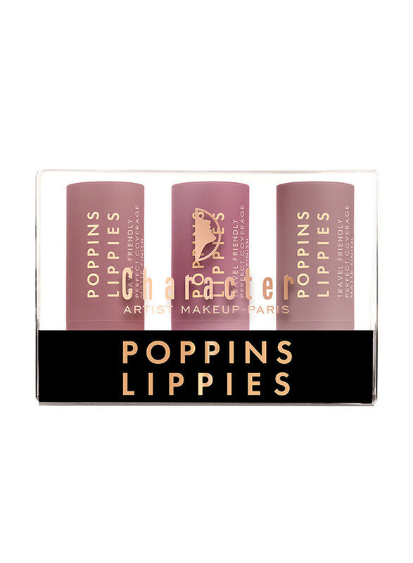 

Character Mini Lipstick Set, 3 Pieces, MK401, Multicolour