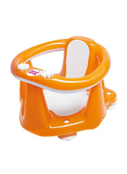 OKBaby Flipper Evolution with Slip Free Rubber Baby Bath Seat, Orange