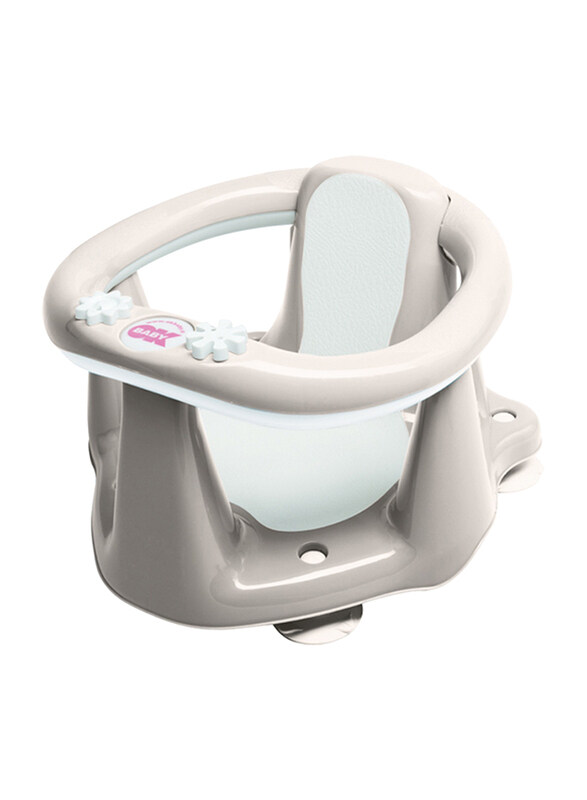 

OKBaby Flipper Evolution with Slip Free Rubber Baby Bath Seat, Grey