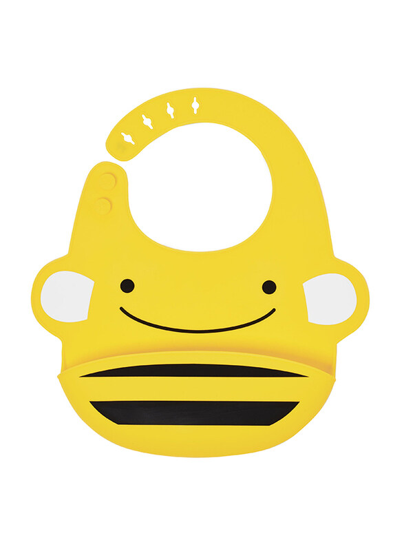 

Skiphop Bee Zoo Fold & Go Silicone Bib, Yellow