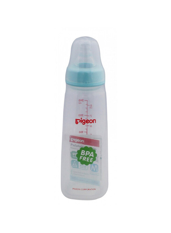 

Pigeon Plastic Feeding Bottle, 240ml, Transparent Cap