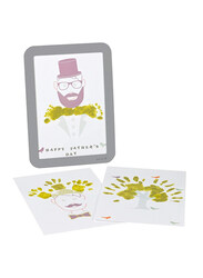 Baby Art Happy Father's Day Frame, Grey