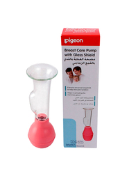 Pigeon Breastcare Pump with Glass Shield, Pink