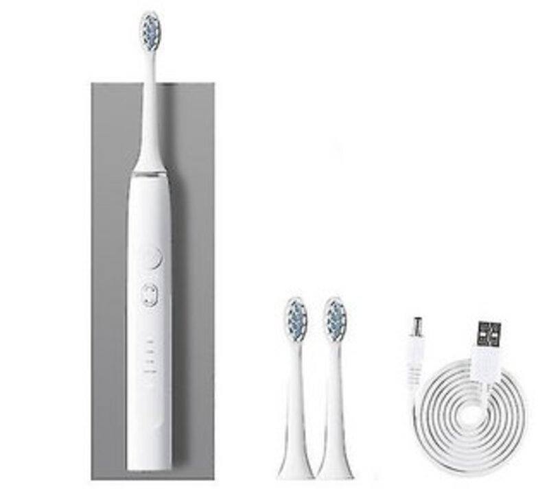 Sonic Z-21 Electric Toothbrush. Vibration Rechargeable Toothbrush With Soft Bristle IPX7 Water Resistant Toothbrush with 2 Brush Heads