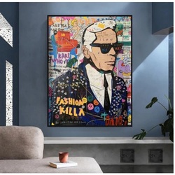 Colorful Wall Art Room Decor for Living Room, Bedroom, Office, Ready to Hang. Handsome Man,(stretched on a high-quality solid frame-70cmx100cm)