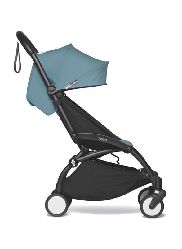 

Babyzen YOYO2 Complete Stroller Set - Black Frame With Colour Pack, 6+ Months - Air France Blue