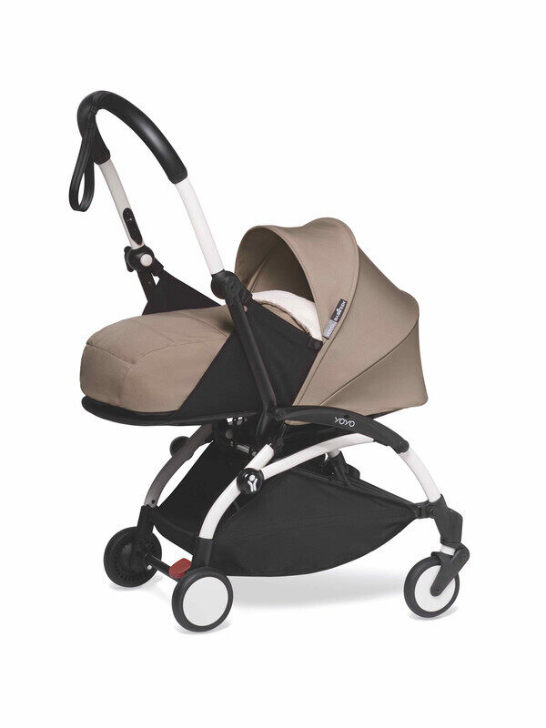 

Babyzen YOYO2 Complete Stroller Set - White Frame With Newborn Pack, 0+ Months - Taupe