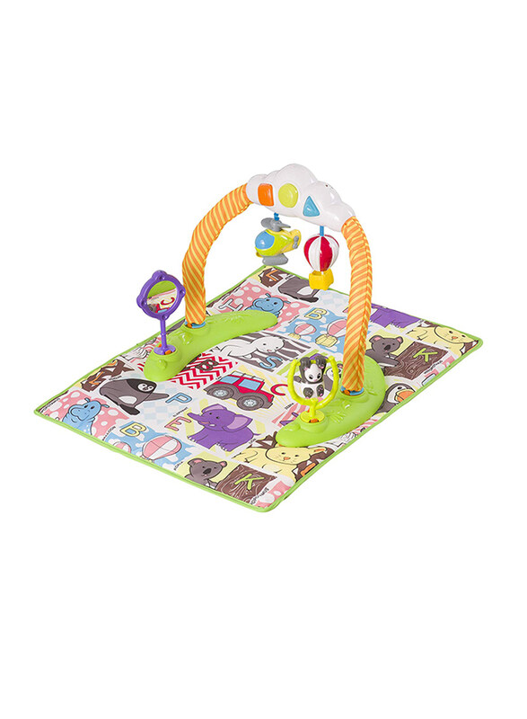 Evenflo Exersaucer Triple Fun World Explorer Plus Activity Center, with Lights and Music, Orange/Green