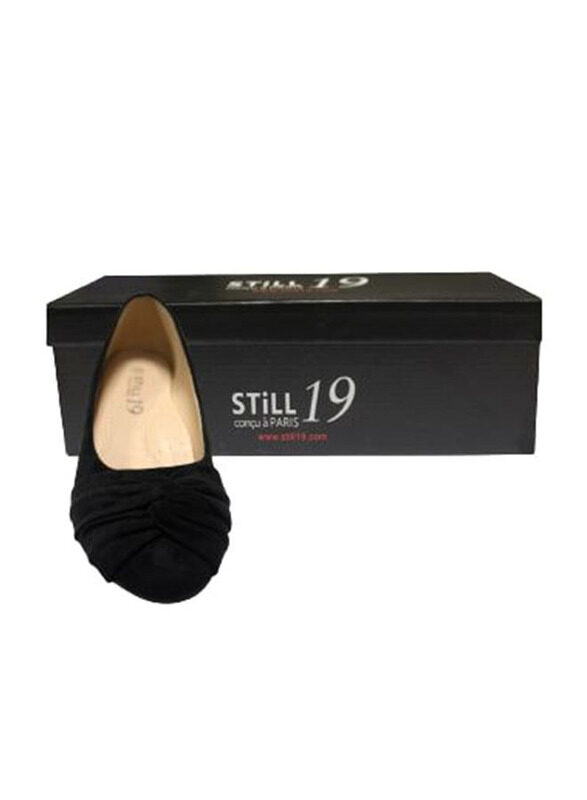 

Still 19 Round Toe Ballerinas for Women, 36 EU, Black