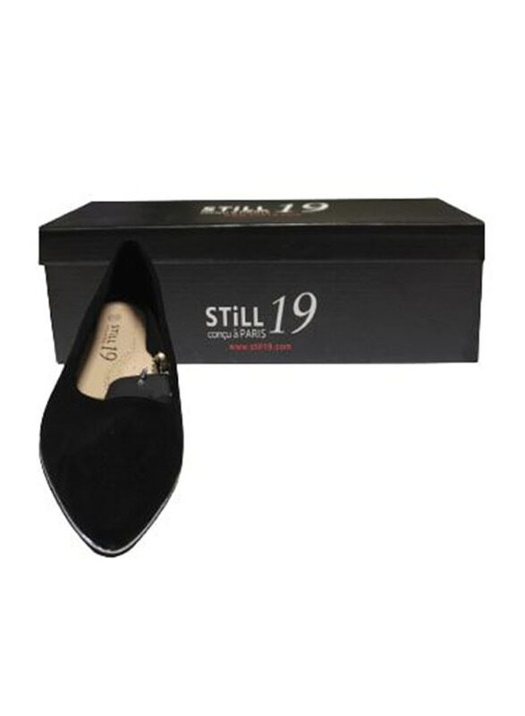 

Still 19 Round Toe Ballerinas for Women, 39 EU, Black
