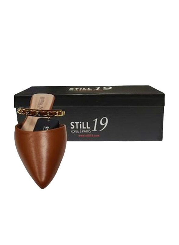 

Still 19 Pointed Toe Ballerinas for Women, 41 EU, JKLB210065-87, Dark Tan Brown