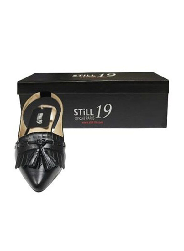 

Still 19 Pointed Toe Ballerinas for Women, 37 EU, JKLB210069-87, Black