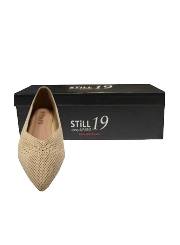 

Still 19 Pointed Toe Ballerinas for Women, 40 EU, JKLB20045A-87, Beige