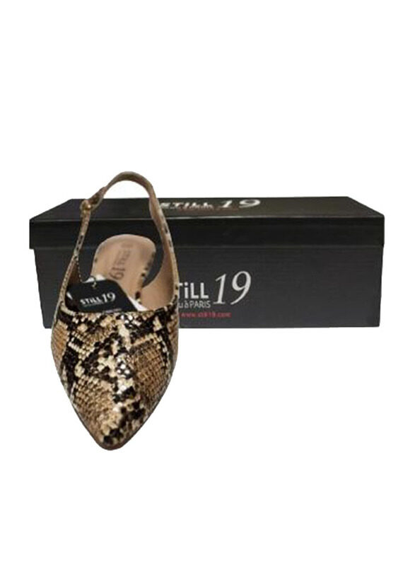 

Still 19 Pointed Toe Ballerinas for Women, 37 EU, JKLB210072-87, Leopard Beige