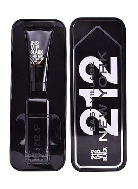 

Carolina Herrera 2-Piece 212 VIP Black Gift Set for Men, 100ml EDP Perfume, 100ml Shower Gel