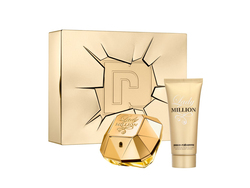 Paco Rabanne 2-Piece Lady Million Gift Set for Women, 80ml EDP, 100ml Body Lotion