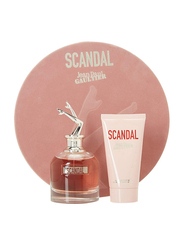 Jean Paul Gaultier 2-Piece Scandal Gift Set for Women, 80ml EDP, 75ml Body Lotion