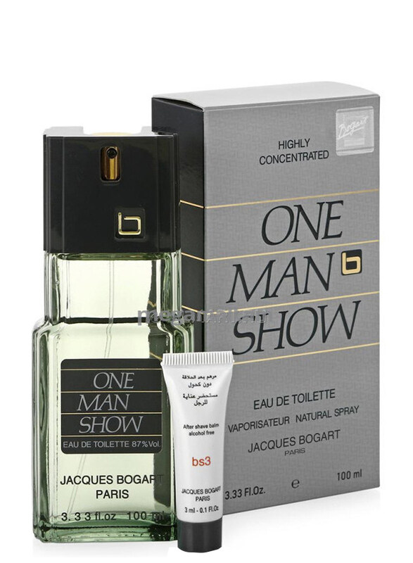 

Jacques Bogart 2-Piece One Man Show Gift Set for Men, 100ml EDT Perfume, 3ml After Shave Balm