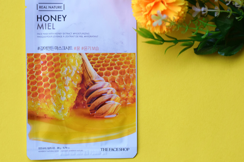 The Face Shop Real Nature Honey Face Mask, 20gm