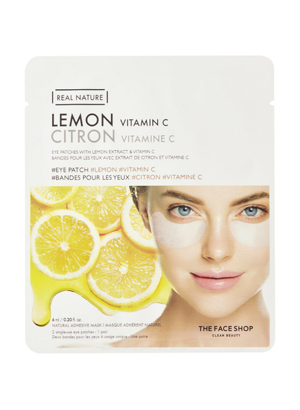 The Face Shop Real Nature Lemon Vitamin C Eye Patch, 6ml