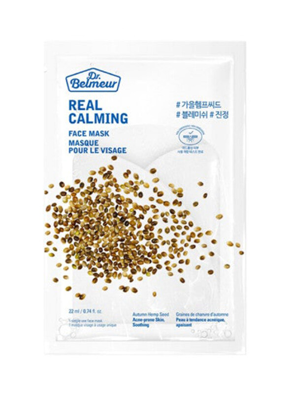 

The Face Shop Dr. Belmeur Real Calming Mask with Autumn Hemp Seed, 22ml